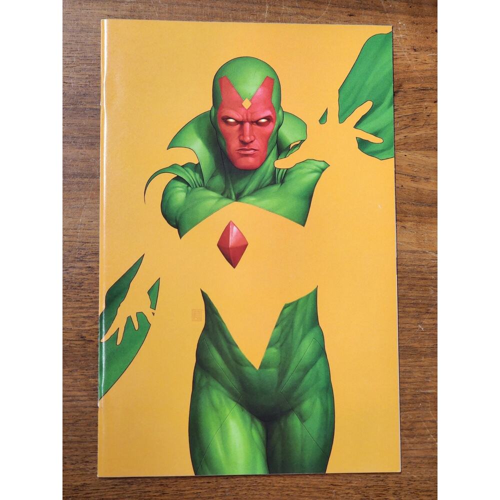 Marvel Avengers #1 Vision John Tyler Negative Space Virgin Cover Comic, VF/NM